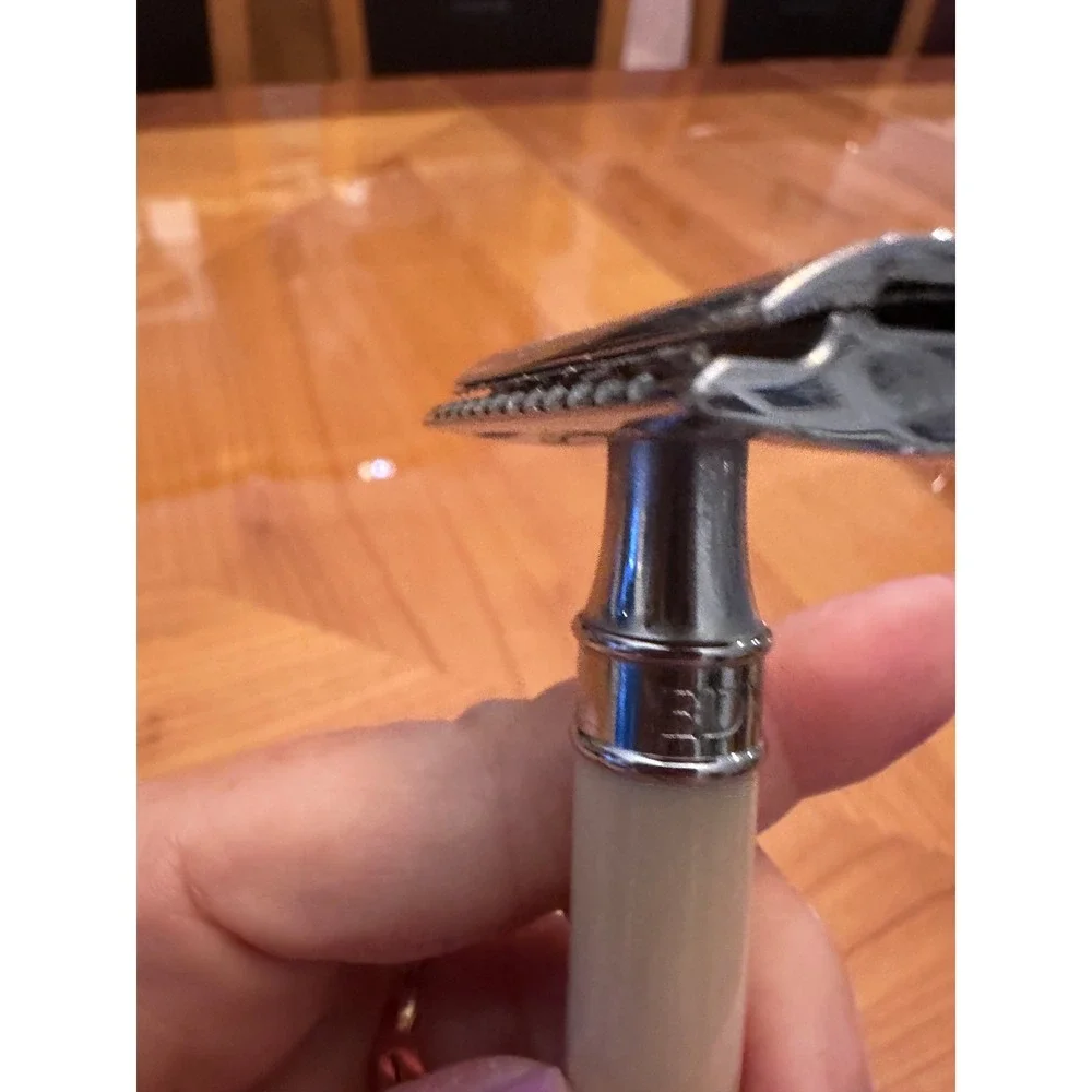 Edwin Jagger‎ Wet Shaving Kit Safety Razor 40 Blades Brush and Ceramic Bowl Set